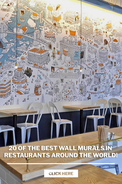 20 EXEMPLES DE DÉCORS MURAUX POUR RESTAURANTS