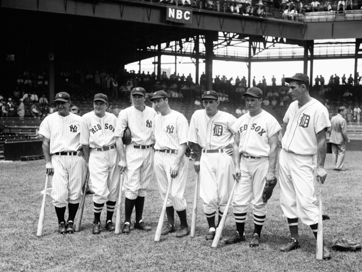 1937 Baseball All-Stars Wall Mural-Sports-Eazywallz