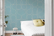 Papier Peint Cristal Bleu
