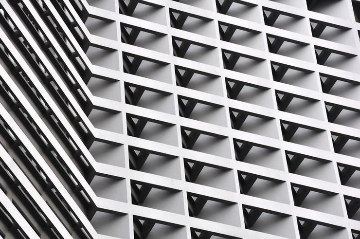 Abstract Architecture Mural-Abstract,Black & White,Buildings & Landmarks,Urban-Eazywallz