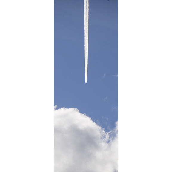 Blue Sky Contrail Door Mural-Zen-Eazywallz