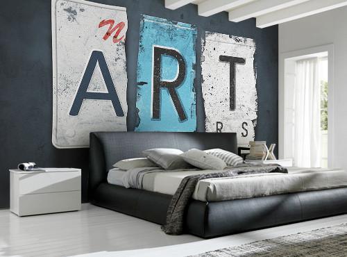 Broken Art Wall Mural-Words,Featured Category of the Month-Eazywallz