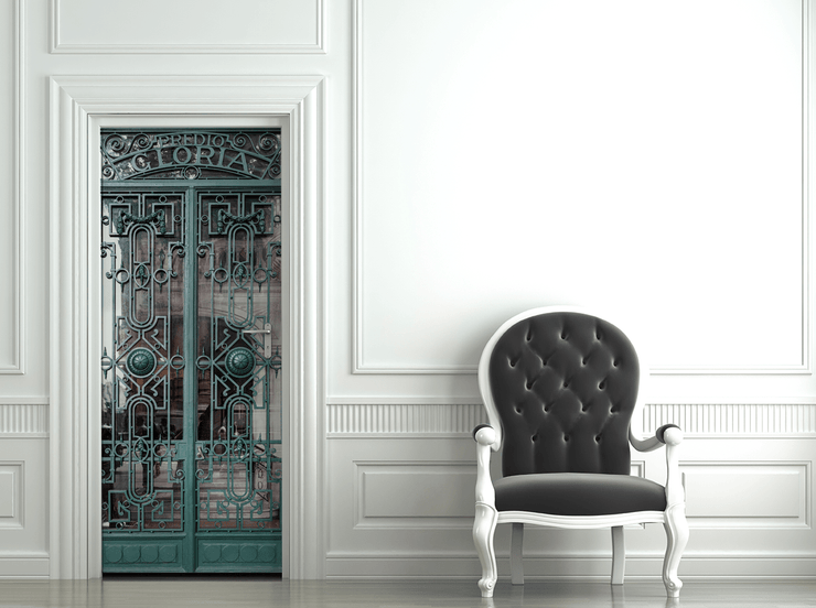 Classy Sao Paulo Door Mural-vintage-Eazywallz