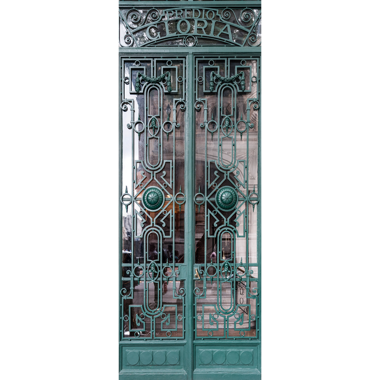 Classy Sao Paulo Door Mural-vintage-Eazywallz