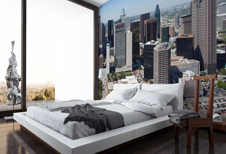 Dallas, Texas Skyline Wall Mural-Cityscapes-Eazywallz