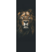 Décor de Porte Dark Lion Head - Animaux et faune, noir et blanc - Eazywallz                                