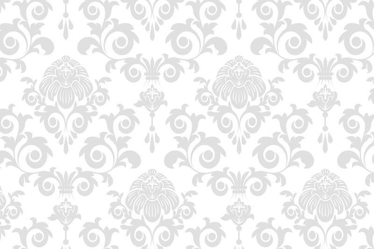 Grey damask Wall Mural-Patterns-Eazywallz