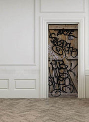 Grunge Graffiti Door Mural-Landscapes & Nature-Eazywallz