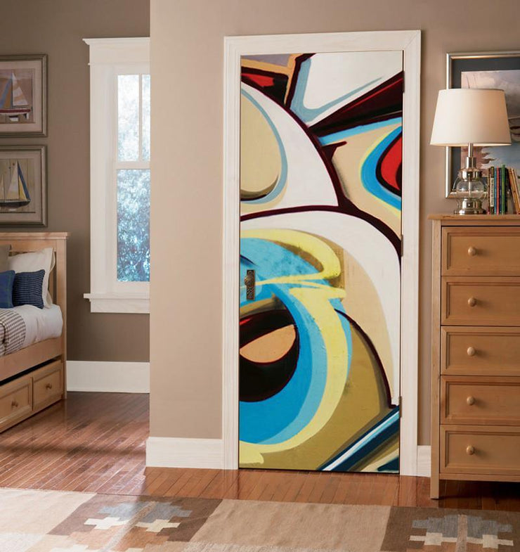 Décor de Porte Light Graffiti Art - Urbain - Eazywallz                                