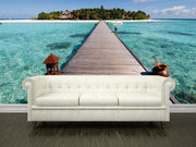 Maldives seascape Wall Mural-Tropical & Beach,Best Rated Murals-Eazywallz