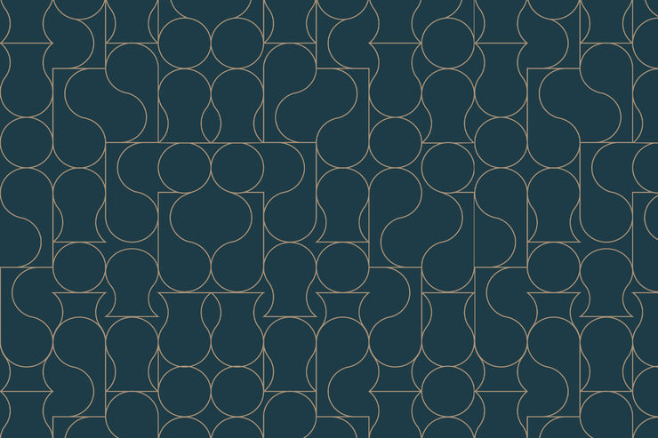 Papier Peint Cristal Bleu Marine
