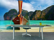 Maya Bay, Thailand Wall Mural-Transportation,Tropical & Beach-Eazywallz