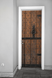 Medieval Chamber Door Mural-door-Eazywallz