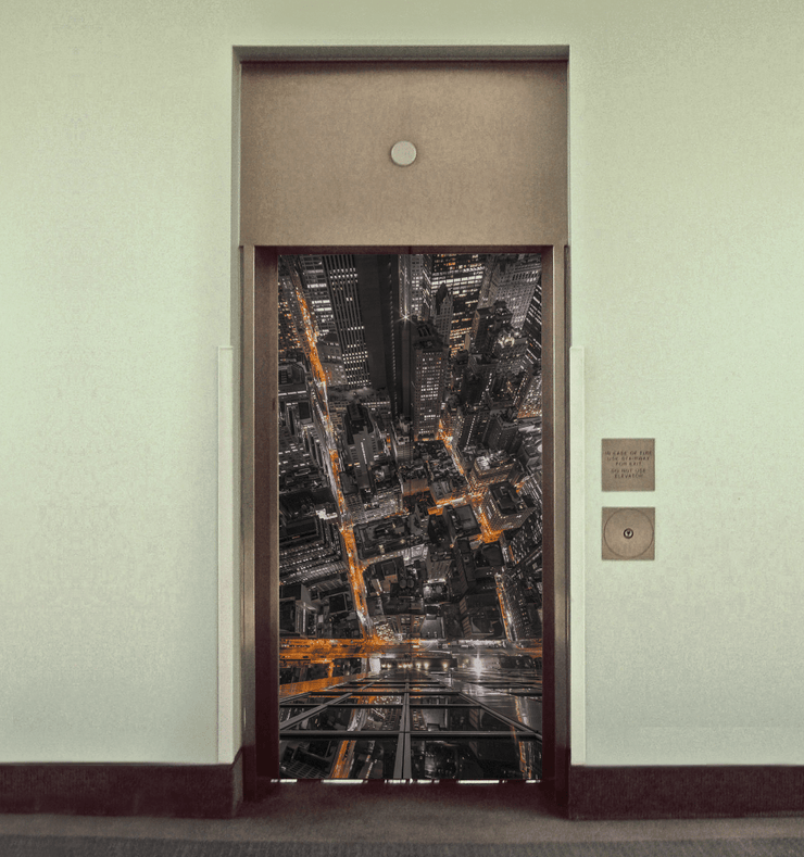 NYC Look Down Door Mural-Landscapes & Nature-Eazywallz