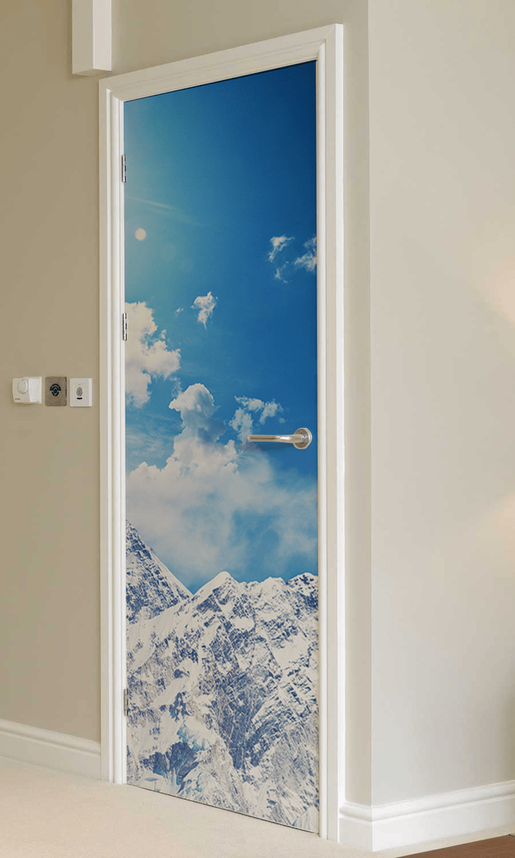 Peak of Mount Everest Door Mural-Buildings & Landmarks,Landscapes & Nature-Eazywallz