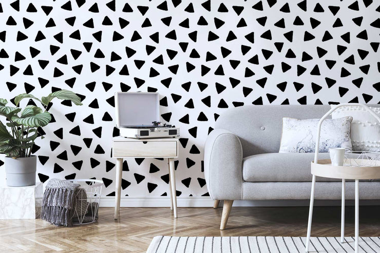 Papier Peint Triangles en Pointillés 