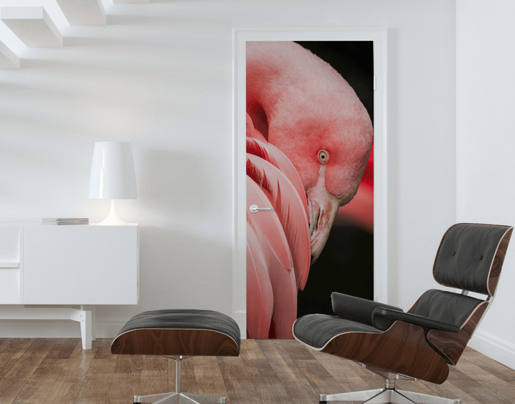 Décor de Porte Flamand Rose - Paysages et nature - Eazywallz