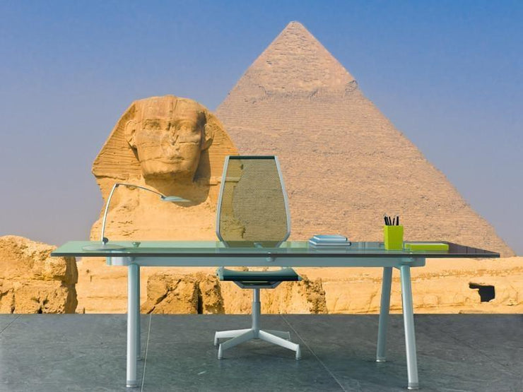 Sphinx and pyramids, Egypt Wall Mural-Buildings & Landmarks-Eazywallz