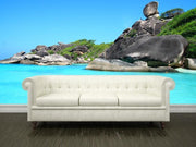 Turquoise sea Wall Mural-Tropical & Beach-Eazywallz