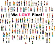 We love pixel! Wall Mural-Urban,Modern Graphics-Eazywallz