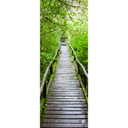 Wood Path Through Tropical Forest Door Mural-Landscapes & Nature-Eazywallz
