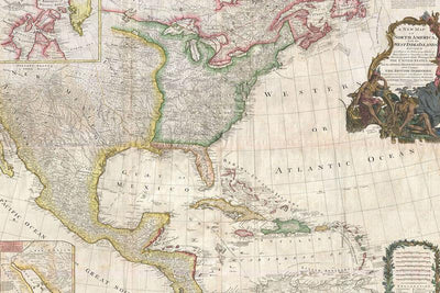 1794 Original Map of North America Wall Mural-Maps-Eazywallz