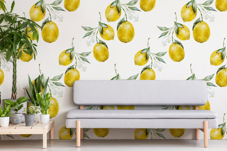 Capri Lemon Wallpaper Mural