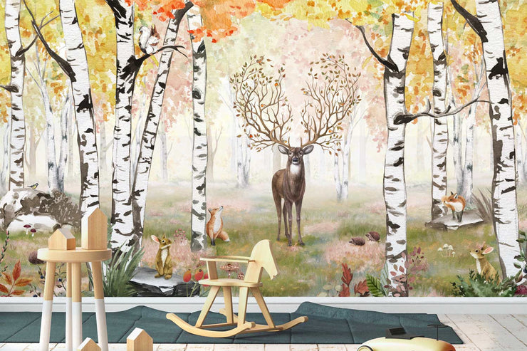 Amazing Antlers - Autumn- Wall Mural