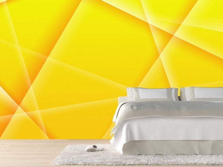 Abstract background of yellow color Mural-Abstract,Modern Graphics-Eazywallz