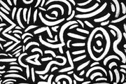 Abstract Black And White Painting Mural-Abstract-Eazywallz