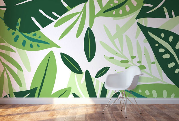 Abstract Jungle Wall Mural-Landscapes & Nature-Eazywallz