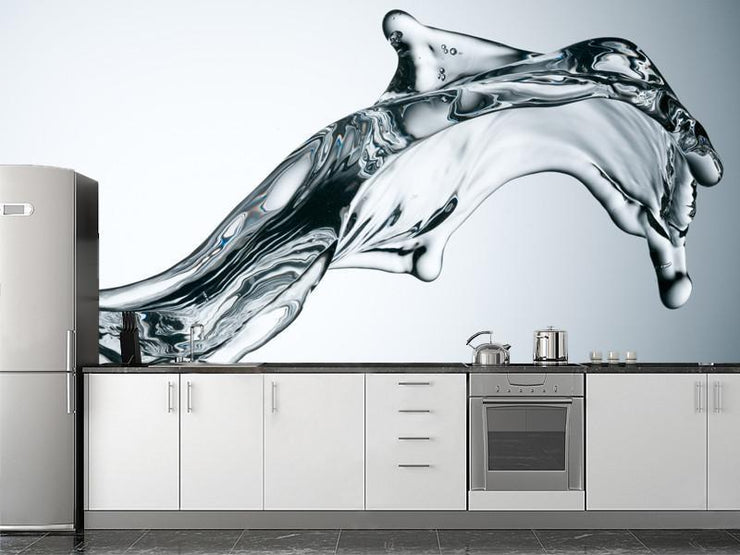 Abstract splash of water Wall Mural-Abstract,Food & Drink-Eazywallz