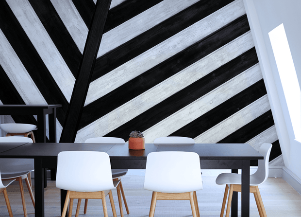 Abstract Wood Texture Mural-Abstract,Black & White,Textures-Eazywallz