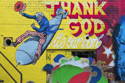 America Street Art Wall Mural-Urban-Eazywallz
