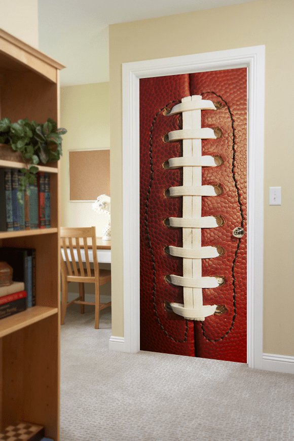 American Football Laces Door Mural-Sports-Eazywallz