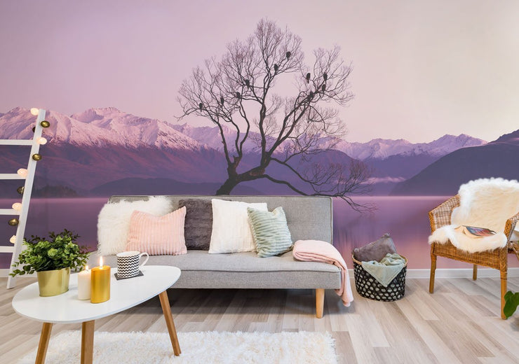 Bird Tree at Dawn Wallpaper Mural-Landscapes & Nature-Eazywallz