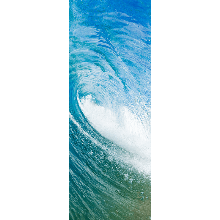 Blue Ocean Wave Door Mural-Tropical & Beach-Eazywallz