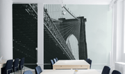 Brooklyn Bridge Design Wall Mural-Buildings & Landmarks-Eazywallz