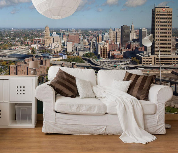 Buffalo, New York Skyline Wall Mural-Cityscapes-Eazywallz