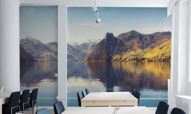 Calm Mountain & Lake Wall Mural-Landscapes & Nature-Eazywallz