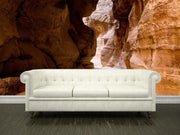 Canyon in Petra, Jordan Wall Mural-Buildings & Landmarks,Landscapes & Nature-Eazywallz