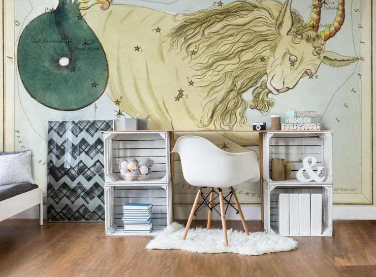 Capricorn Wall Mural-astrology-Eazywallz