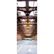 Chicago City Bridge Door Mural-Cityscapes,Transportation-Eazywallz