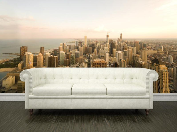 Chicago Cityscape Wall Mural-Cityscapes-Eazywallz