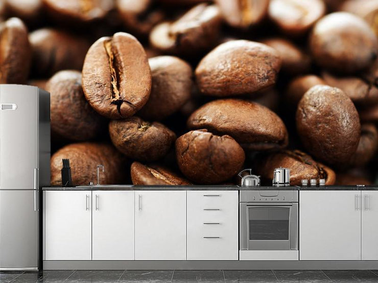 Coffee beans Wall Mural-Food & Drink,Macro,Best Seller Murals-Eazywallz