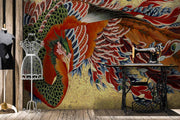 Décor panoramique Wall Mural Design Fuji Feather I artwallzparis.com