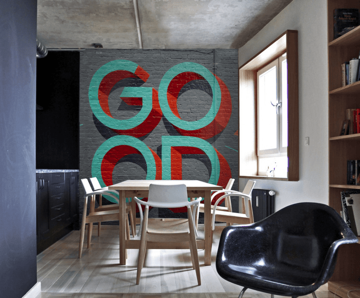 G.O.O.D Street Art Wall Mural-Urban,Textures,Modern Graphics-Eazywallz