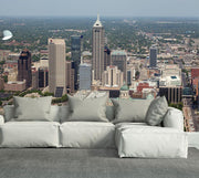 Indianapolis Skyline Wall Mural-Cityscapes-Eazywallz