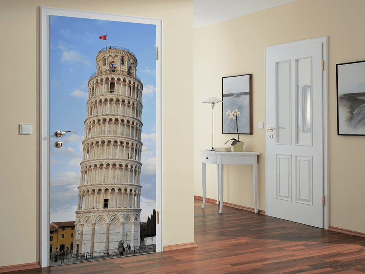 Leaning Tower of Pisa Door Mural-Buildings & Landmarks-Eazywallz