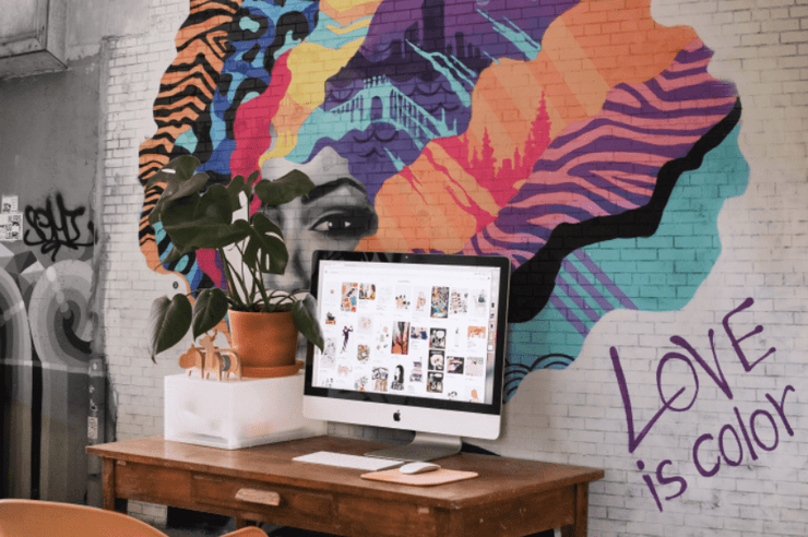 Love is Color Wall Mural-Urban-Eazywallz
